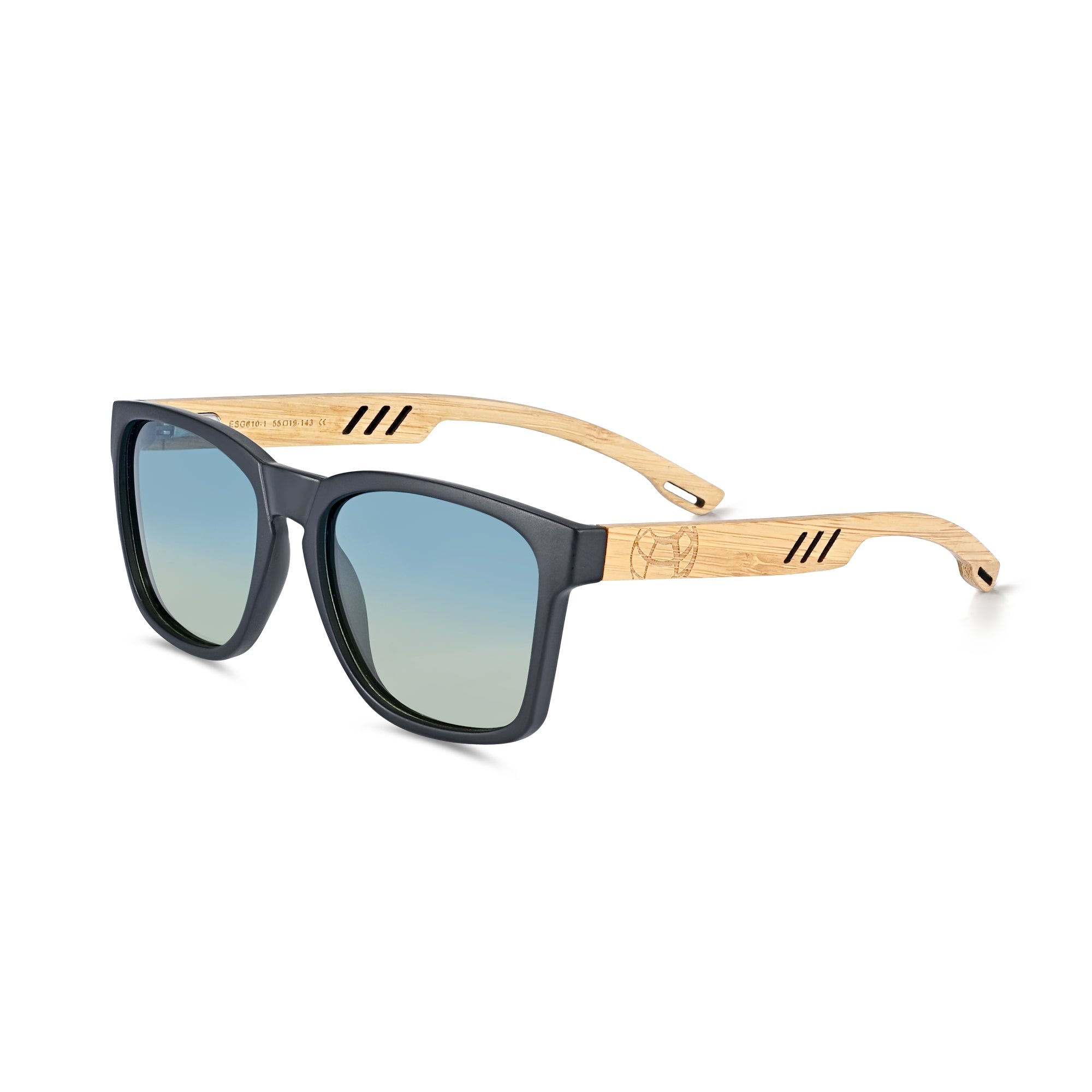 Foto 2 pulgar | Gafas De Sol Earth Wood Haven Polarizadas De Bambú/azul-amarillo - Venta Internacional.