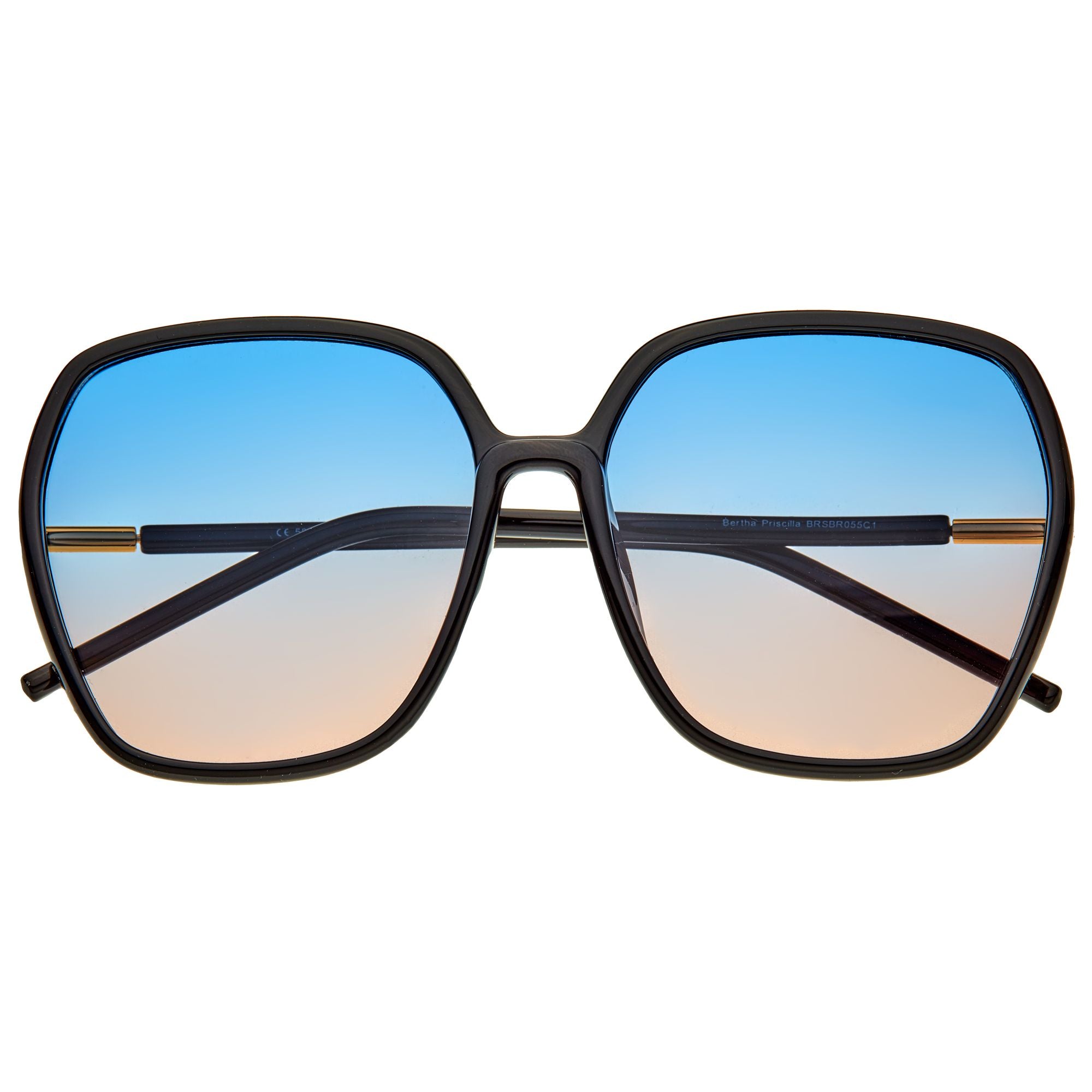 Foto 3 pulgar | Gafas De Sol Bertha Priscilla Polarizadas Negro/azul-rosa - Venta Internacional.