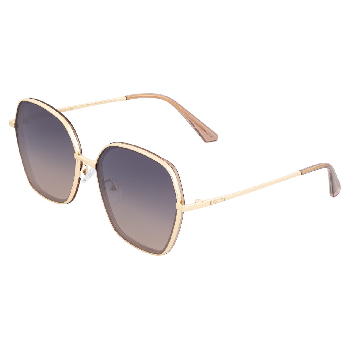Foto 6 pulgar | Gafas De Sol Bertha Emilia Polarizadas Dorado/púrpura-dorado - Venta Internacional.