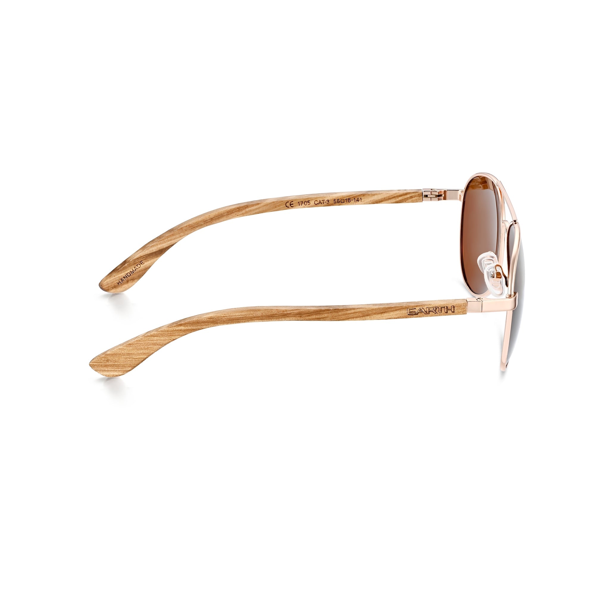 Foto 7 pulgar | Gafas De Sol Earth Wood Sayulita Polarizadas Marrón Oscuro/azul - Venta Internacional.