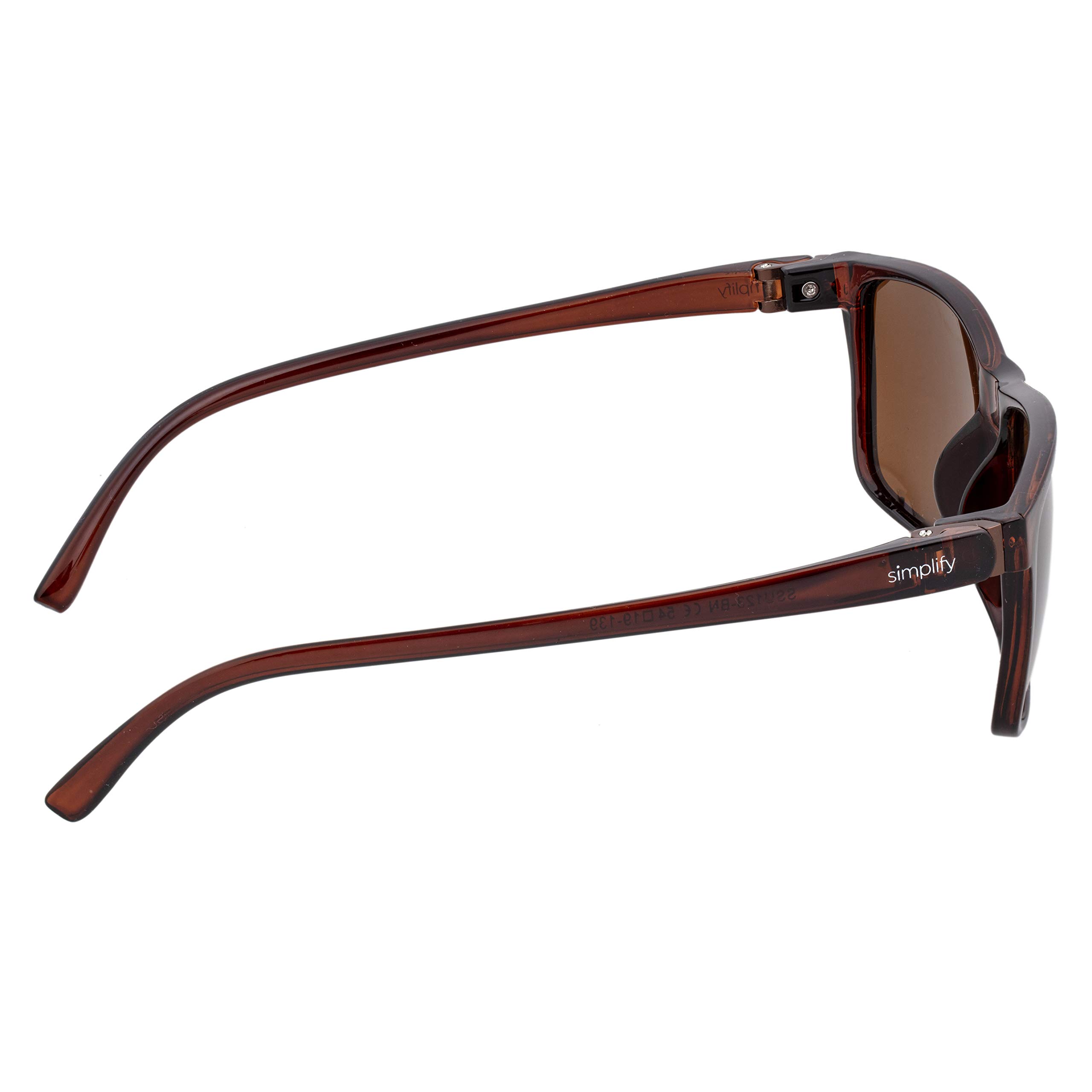 Foto 4 pulgar | Gafas De Sol Simplify Ellis Wayfarer Unisex Ssu123-bn - Venta Internacional.