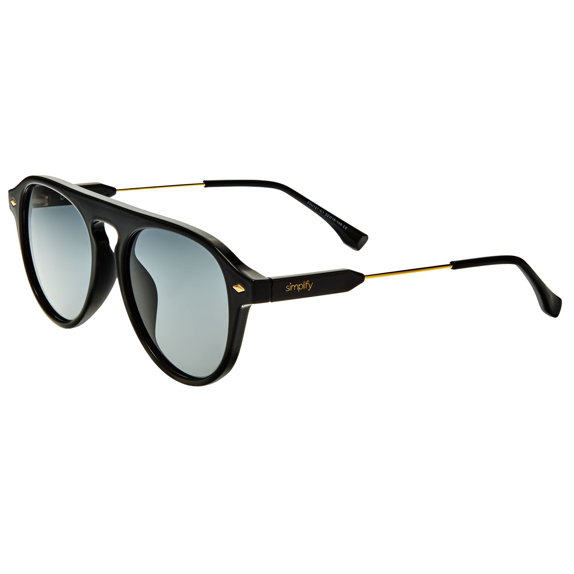 Foto 2 pulgar | Gafas De Sol Simplify Carter Polarizadas Negro/azul - Venta Internacional.