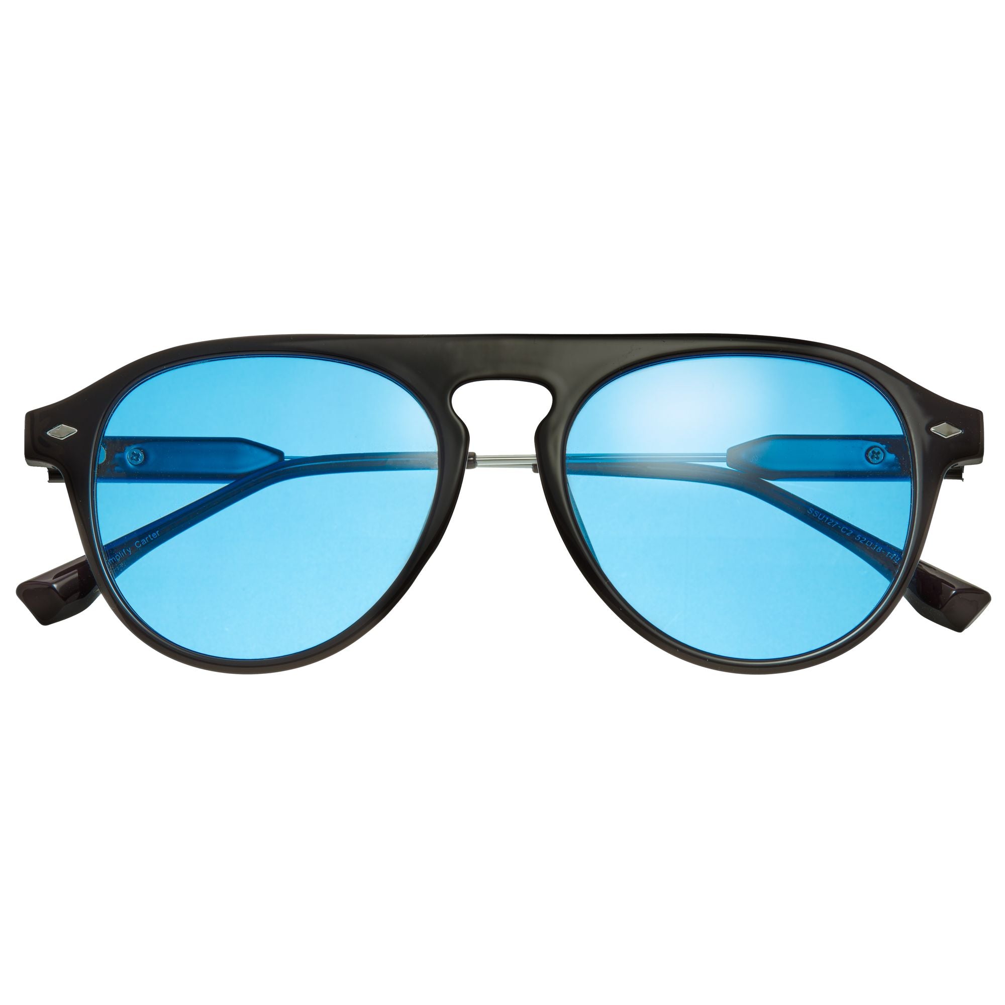 Foto 6 pulgar | Gafas De Sol Simplify Carter Polarizadas Negro/azul - Venta Internacional.