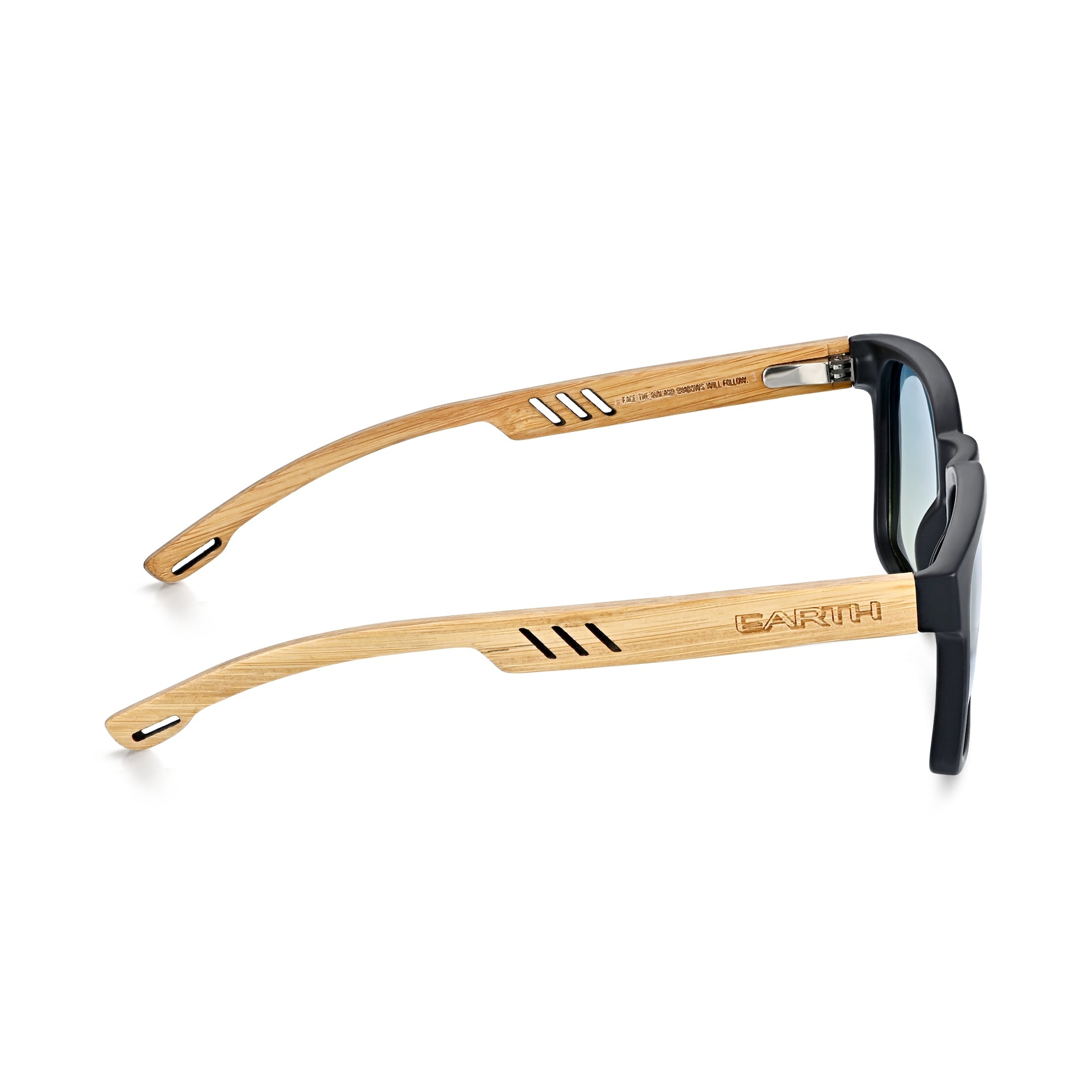 Foto 5 pulgar | Gafas De Sol Earth Wood Haven Polarizadas  De Bambú Y Plata - Venta Internacional.