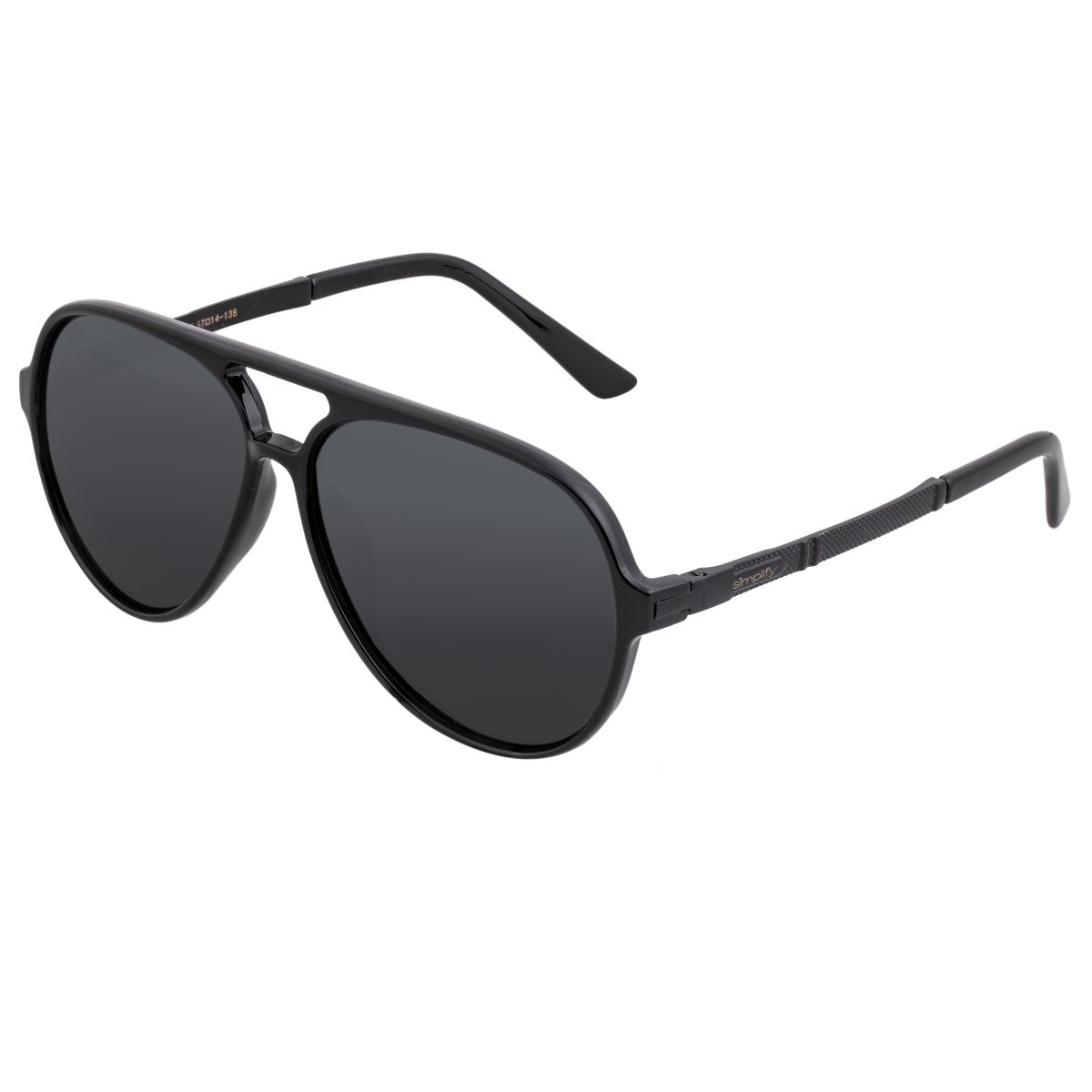 Foto 3 pulgar | Gafas De Sol Simplify Spencer Polarized Gloss Negro/negro - Venta Internacional.