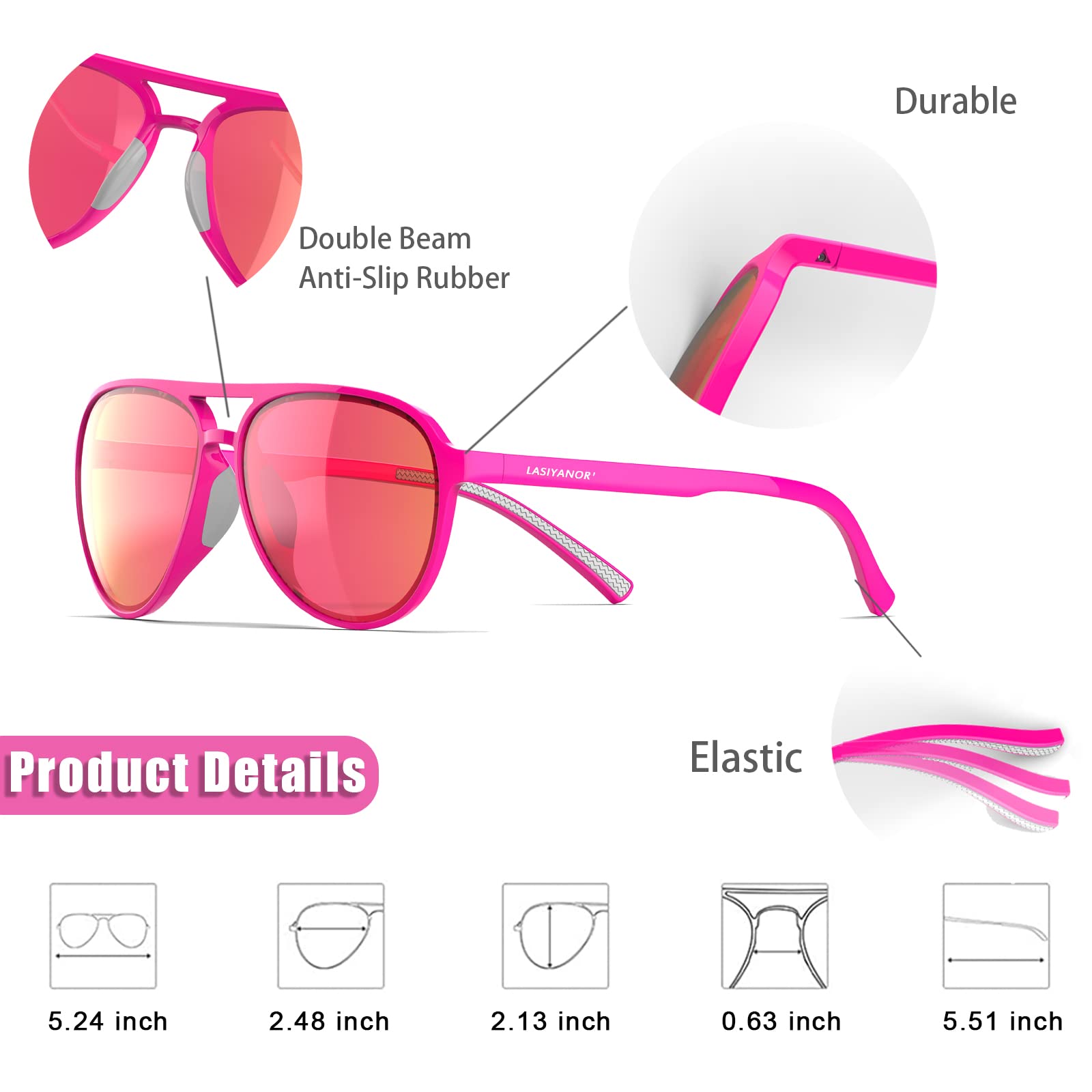 Foto 3 | Gafas De Sol Lasiyanor Lightweight Tac Polarized Vintage 70s - Venta Internacional.