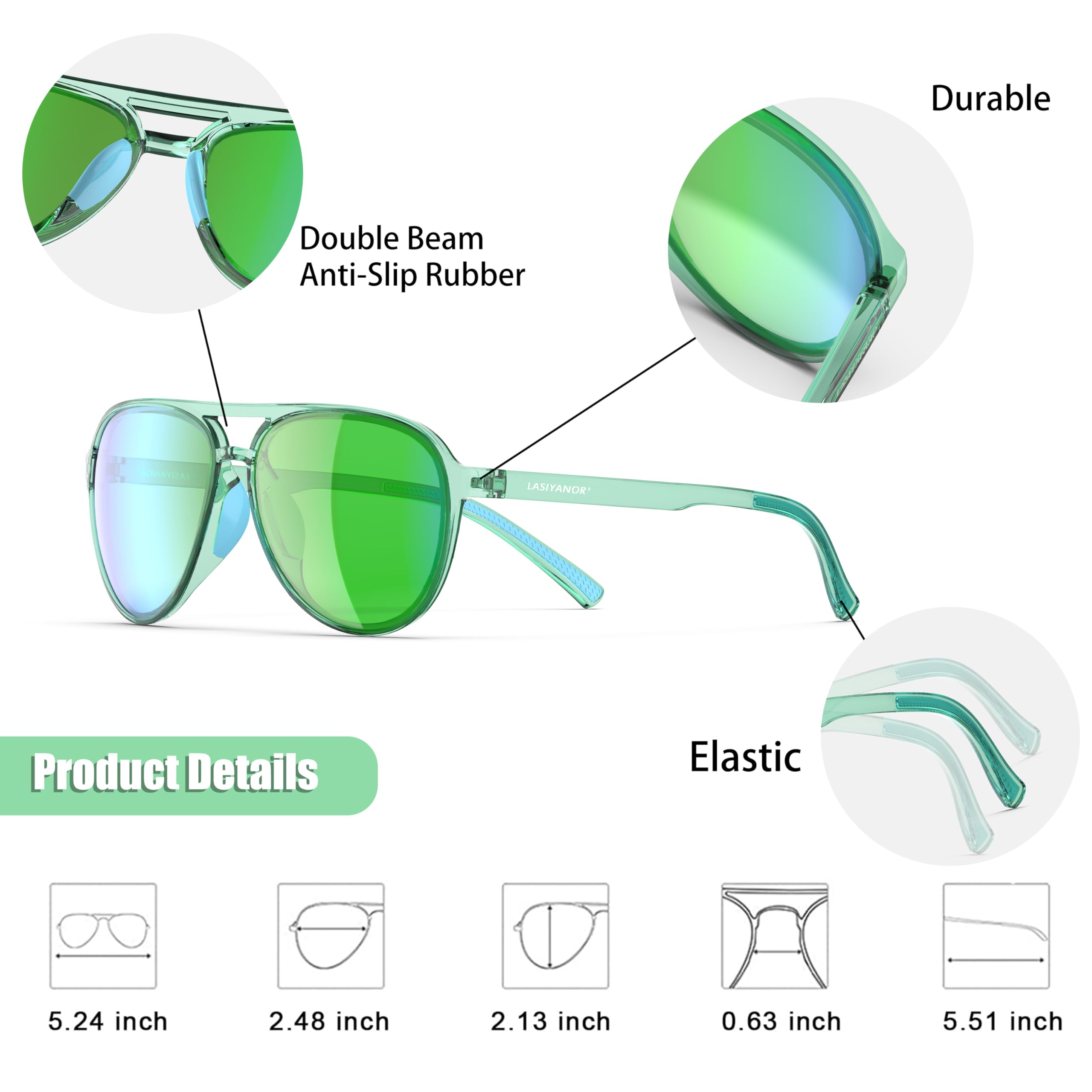 Foto 4 pulgar | Gafas De Sol Lasiyanor Lightweight Tac Polarized Vintage 70s - Venta Internacional.