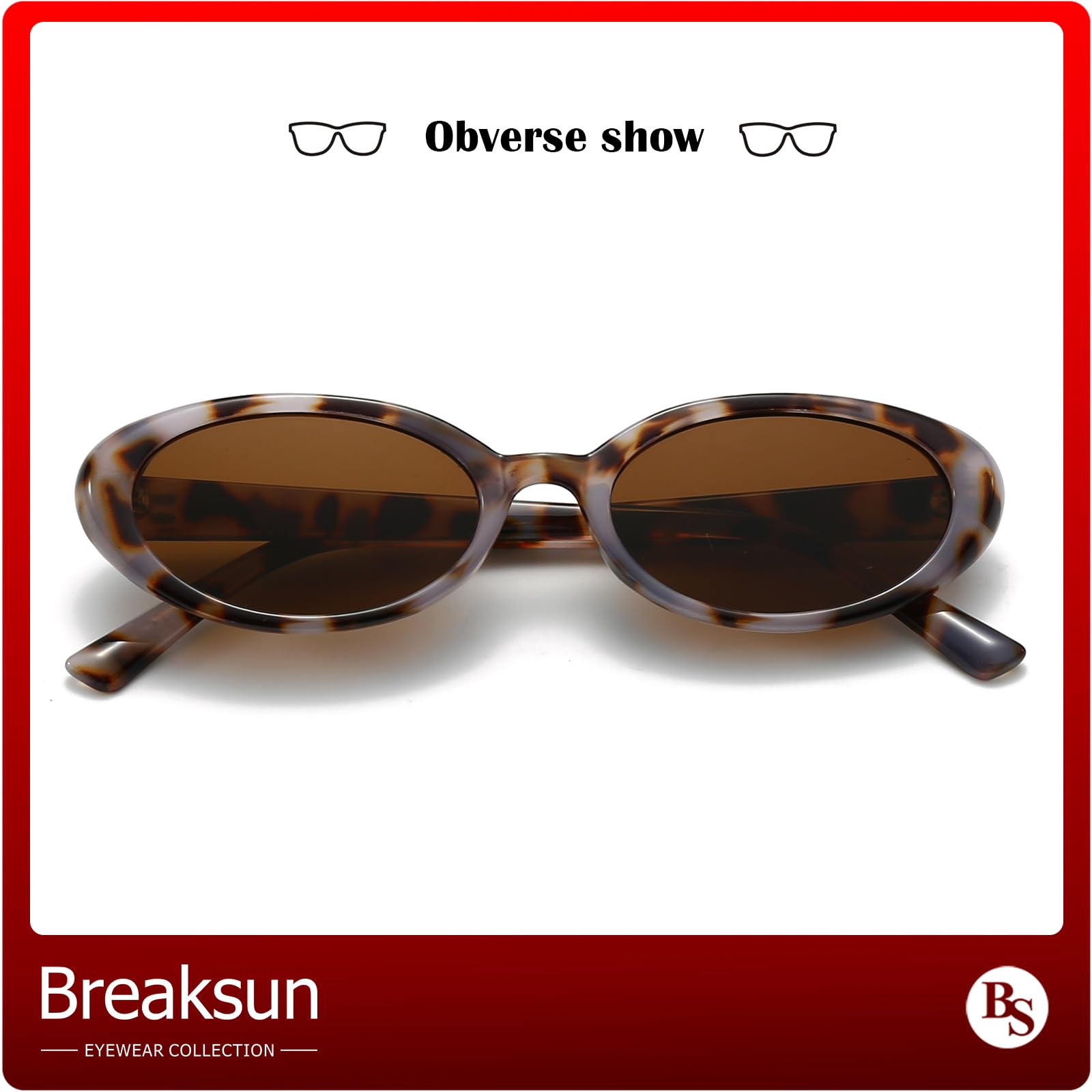Foto 3 pulgar | Gafas De Sol Breaksun Retro Oval 90s Vintage Para Mujer Y Hombre - Venta Internacional.