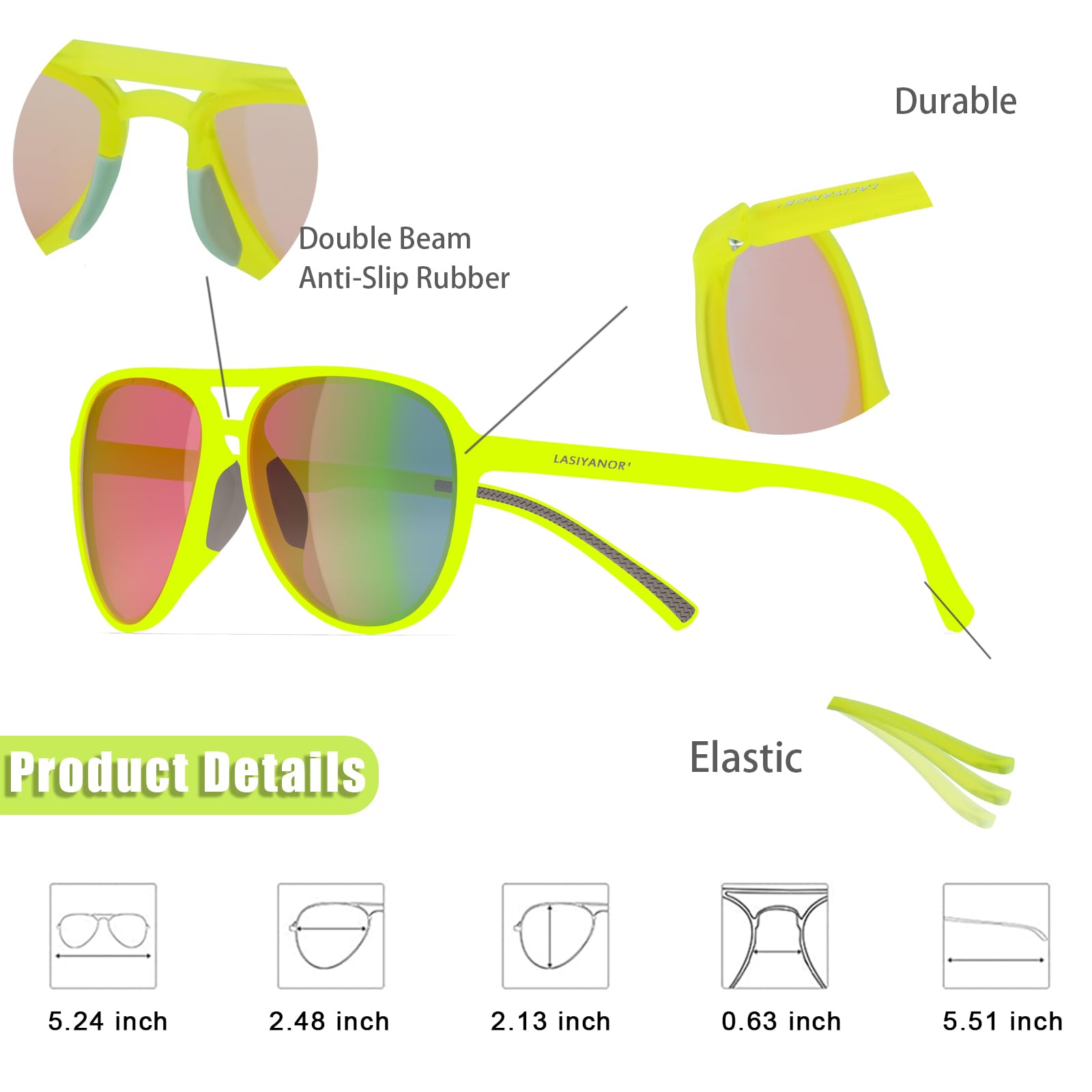 Foto 4 pulgar | Gafas De Sol Lasiyanor Lightweight Tac Polarized Vintage 70s - Venta Internacional.