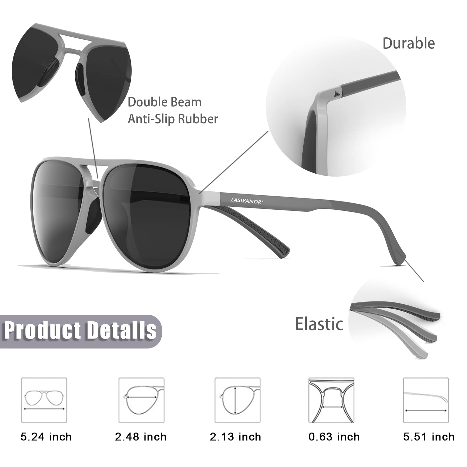 Foto 4 pulgar | Gafas De Sol Lasiyanor Lightweight Tac Polarized Vintage 70s - Venta Internacional.