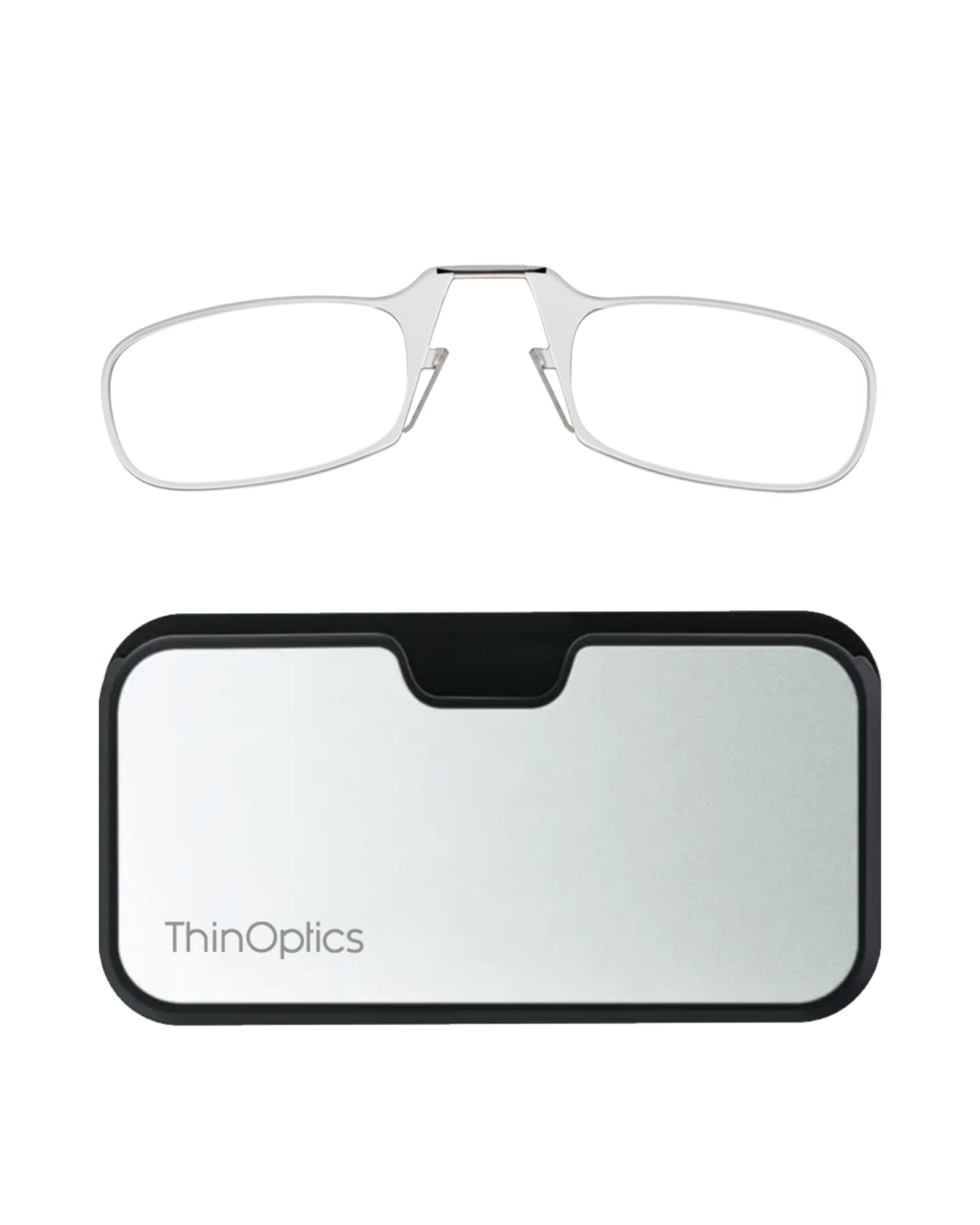 Foto 2 pulgar | Funda Universal Thinoptics Para Gafas De Lectura  Color Plateado Y Negro - Venta Internacional.