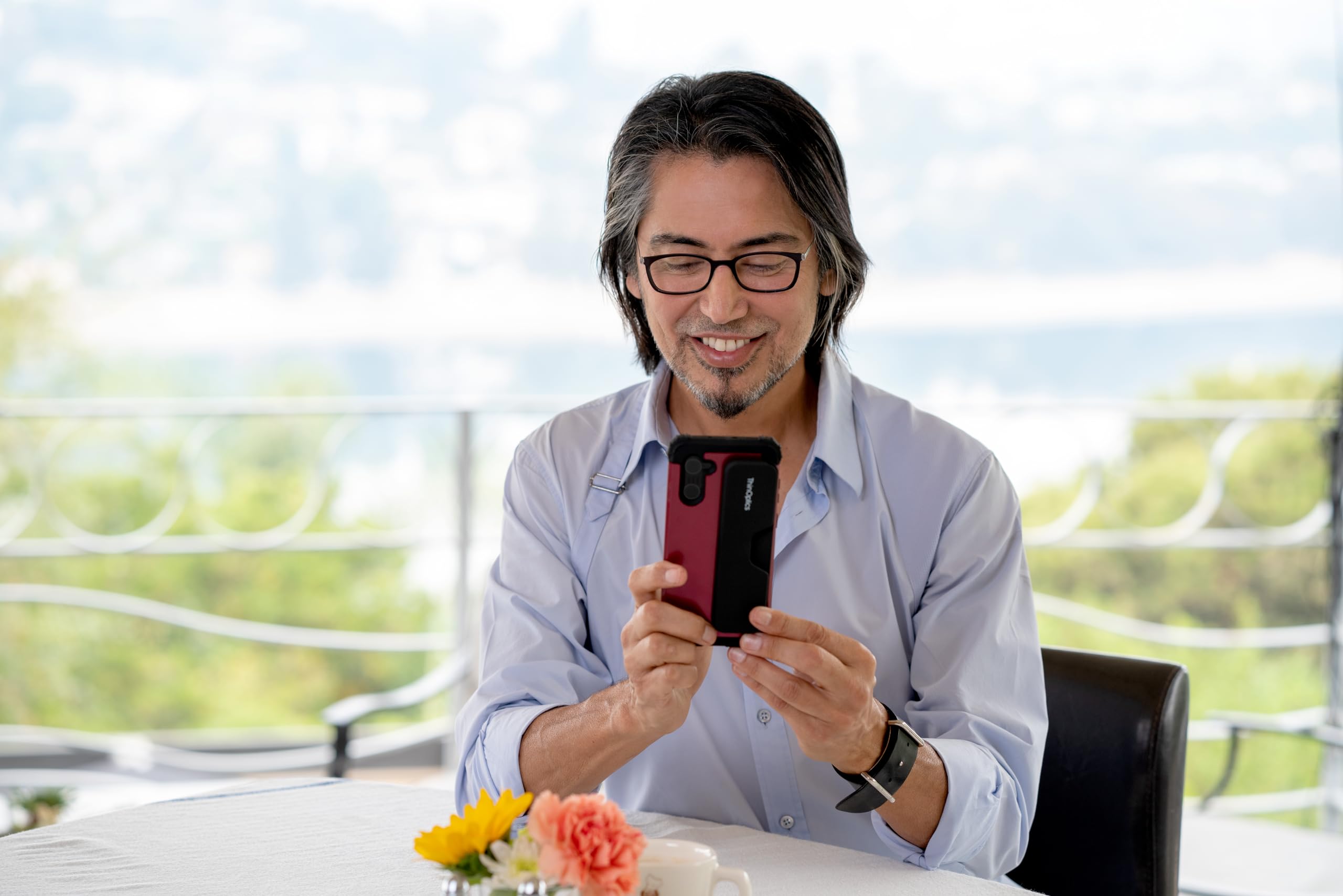Foto 5 | Gafas De Lectura Thinoptics Unisex Para Adultos  2 00 Dólares Estadounidenses  Con Funda - Venta Internacional.