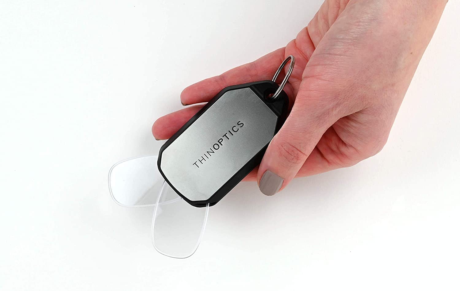 Foto 6 pulgar | Funda De Llavero Thinoptics Para Gafas De Lectura  Transparente  44 Mm +2 - Venta Internacional.
