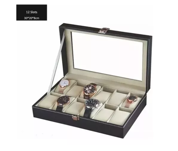 Foto 2 | Organizador Xtellar De Relojes Y Joyas Con 12 Ranuras Color Negro