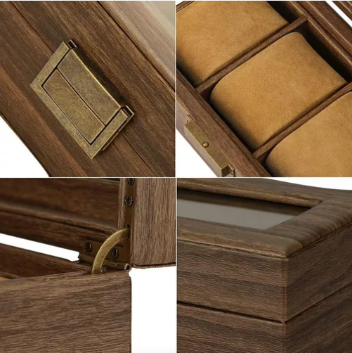 Foto 4 pulgar | Caja Organizadora Xtellar De Relojes Y Joyería Color Marrón