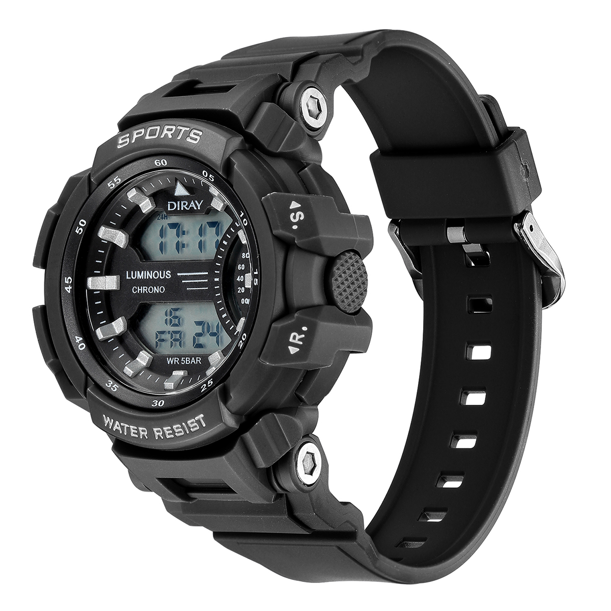 Foto 4 pulgar | Reloj de Pulsera Diray para Unisex Dr222l1 color Negro