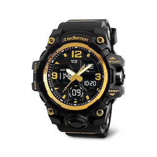 Foto 1 | Reloj Digital y Análogo Sport Contra Agua Alarma Redlemon 1155b color Amarillo