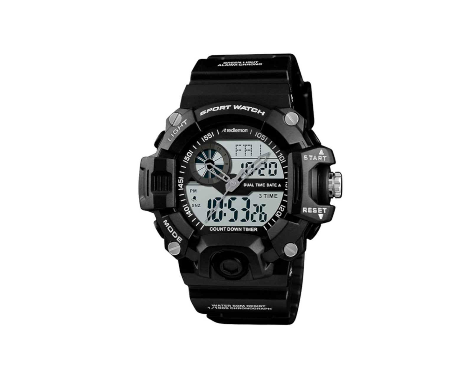 Reloj Digital y Análogo Sport Skmei 1331 color Negro Contra Agua Cronómetro Alarma