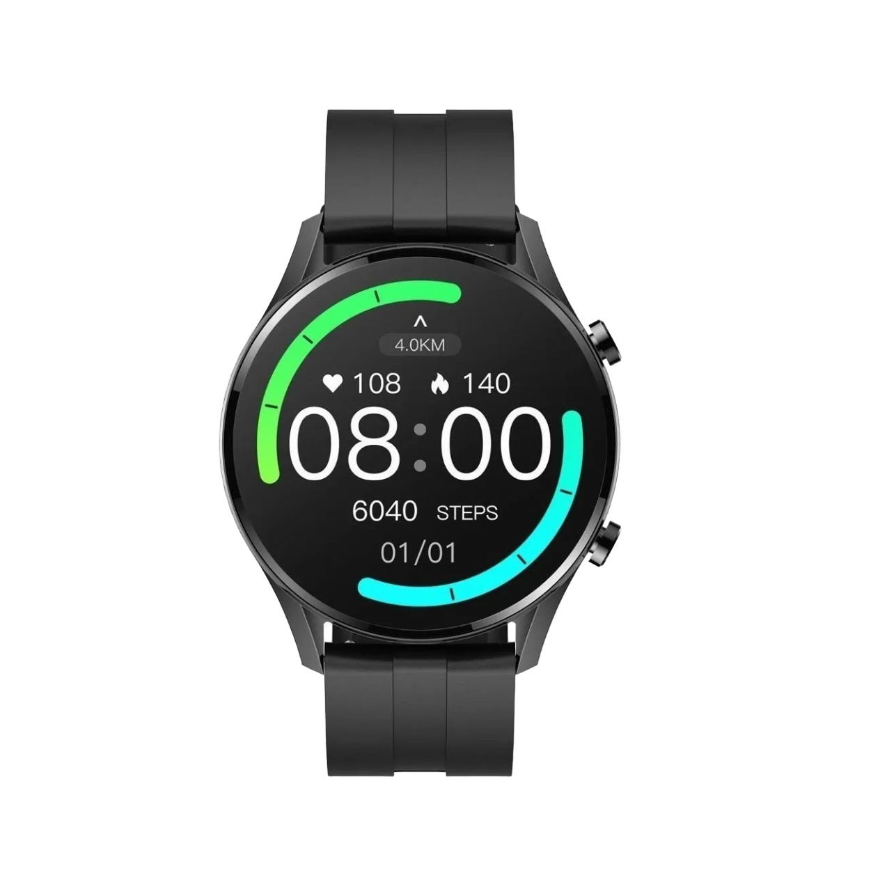 Smartwatch W12 1.32'' Caja 46mm De Aleación De Zinc Black