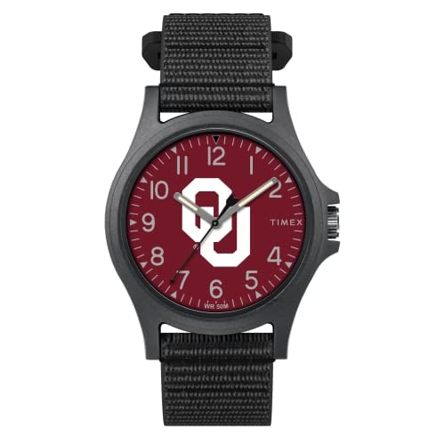 Venta Internacional - Timex Men's Collegiate Pride 40 Mm Reloj - Oklahoma Sooners Con Correa De Revisión Rápida Negra $1,444