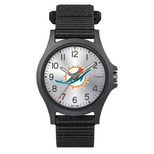 Venta Internacional - Timex Men's Nfl Pride 40 Mm Reloj - Miami Dolphins Con Correa De Revisión Rápida Negra $1,189