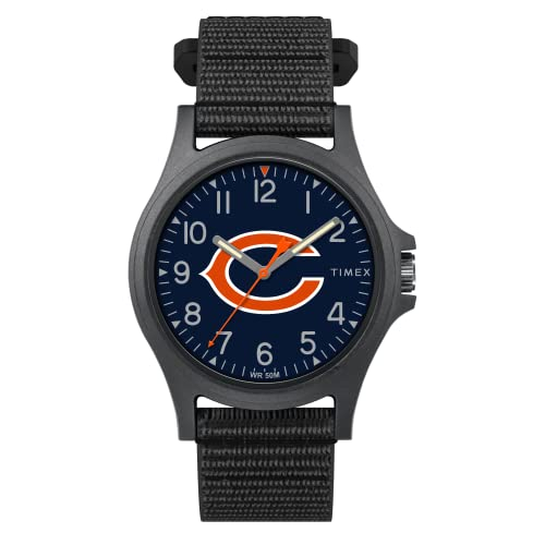 Foto 2 pulgar | Venta Internacional - Timex Men's Nfl Pride 40 Mm Reloj - Chicago Bears Con Correa De Revestimiento Negro Negro