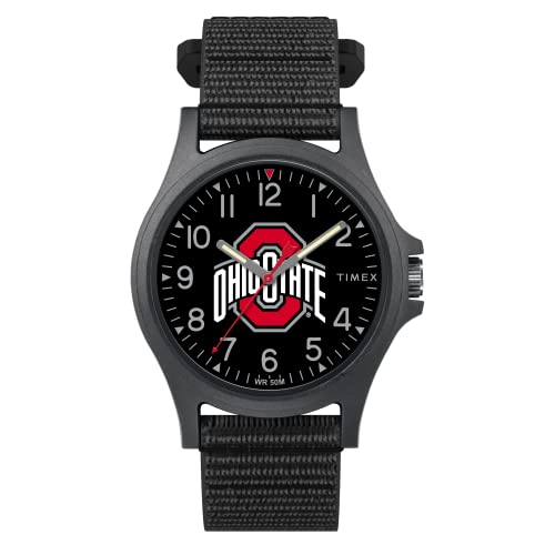 Foto 2 pulgar | Venta Internacional - Timex Men's Collegiate Pride 40 Mm Reloj - Ohio State Buckeyes Con Correa De Fastwrap Negro