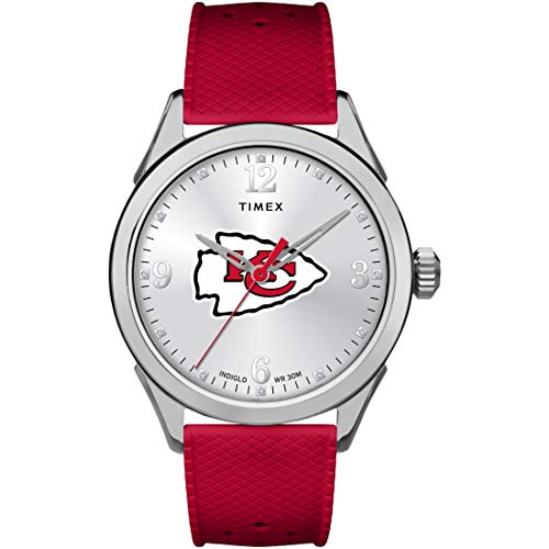 Foto 2 pulgar | Venta Internacional - Timex Women's Nfl Athena 40 Mm Reloj - Kansas City Chiefs Con Correa De Silicona Roja