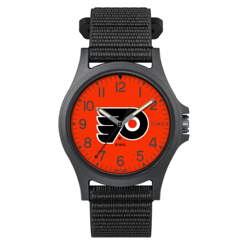 Foto 1 | Venta Internacional - Timex Men's Nhl Orgullo 40 Mm Reloj - Flyers De Filadelfia Con Correa Negra De Fastwrap