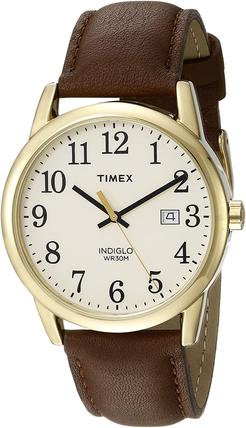 Foto 1 | Venta Internacional - Reloj De 38 Mm De Cuero De Lector Fácil Para Hombres Timex