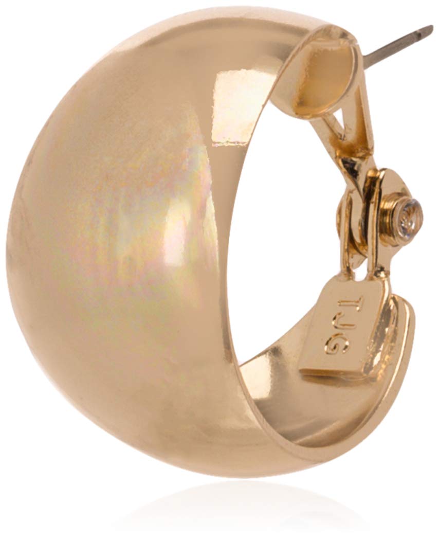 Foto 2 pulgar | Venta Internacional - Anne Klein Classics Gold -tone Band Hoop Pendientes