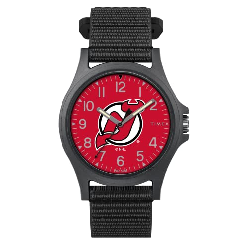 Foto 2 pulgar | Venta Internacional - Timex Men's Nhl Pride 40mm Reloj - New Jersey Devils Con Correa De Revisión Rápida Negra