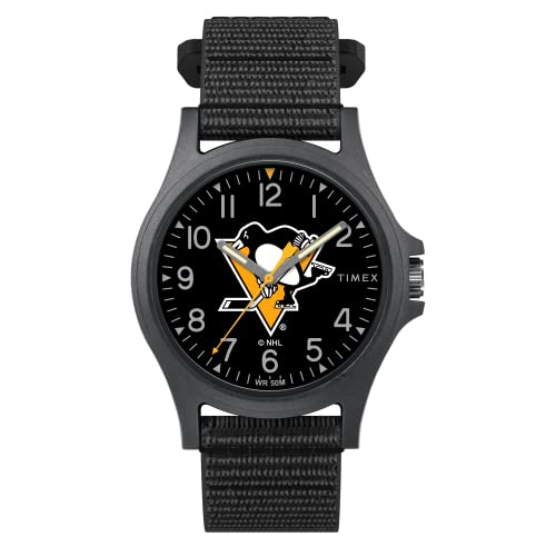 Foto 2 pulgar | Venta Internacional - Timex Men's Nhl Pride 40 Mm Reloj - Pittsburgh Penguins Con Correa De Revisión Rápida Negra