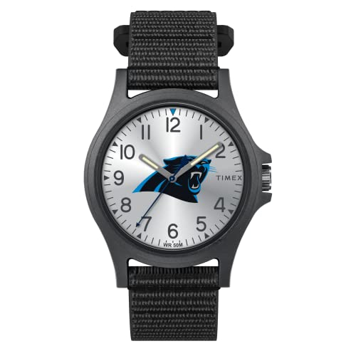 Venta Internacional - Timex Men's Nfl Pride 40 Mm Reloj - Carolina Panthers Con Correa De Revisión Rápida Negra