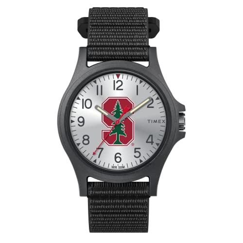 Venta Internacional - Timex Men's Collegiate Pride 40 Mm Reloj - Stanford Cardinal Con Correa De Revestimiento De Fastwr