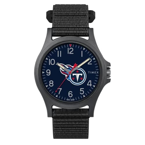 Venta Internacional - Timex Men's Nfl Pride 40 Mm Reloj - Tennessee Titans Con Correa De Revisión Rápida Negra $1,189