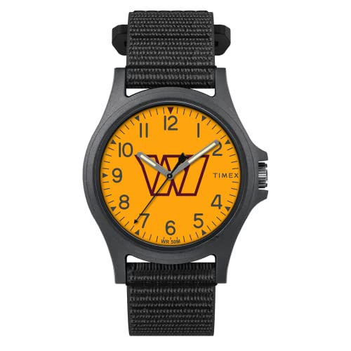 Foto 2 pulgar | Venta Internacional - Timex Nfl Pride 40 Mm Reloj - Comandantes De Washington Con Correa De Revestimiento Negro Negro