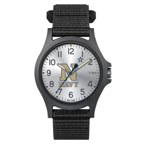 Venta Internacional - Timex Men's Collegiate Pride 40 Mm Reloj - Marina De La Marina Con Correa Negra De Fastwrap