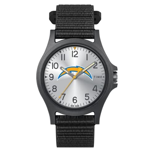 Venta Internacional - Timex Men's Nfl Pride 40 Mm Reloj - Los Ángeles Chargers Con Correa Negra De Fastwrap $1,189