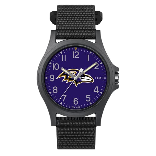 Foto 2 pulgar | Venta Internacional - Timex Men's Nfl Pride 40 Mm Watch - Baltimore Ravens Con Correa Negra De Fastwrap