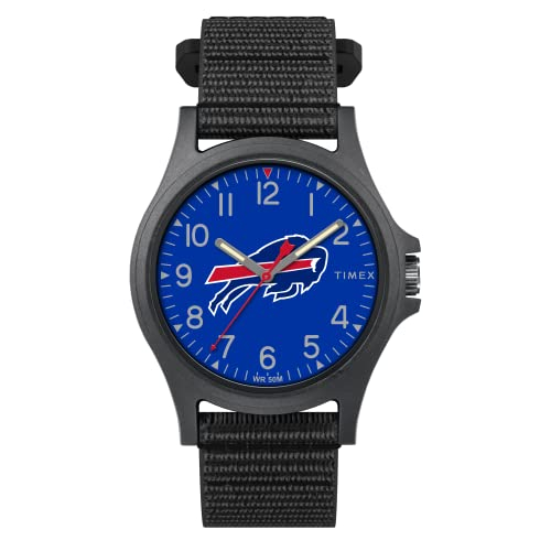 Foto 2 pulgar | Venta Internacional - Reloj De 40 Mm De Nfl De Timex Orgullo Para Hombres - Buffalo Bills Con Strap Black Fastwrap