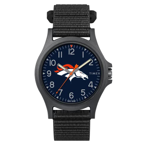 Foto 2 pulgar | Venta International - Timex Men's Nfl Pride 40 Mm Reloj - Denver Broncos Con Correa Negra De Fastwrap