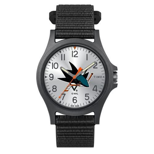 Venta Internacional - Timex Men's Pride 40 Mm Reloj - San Jose Sharks Con Correa De Revisión Rápida Negra