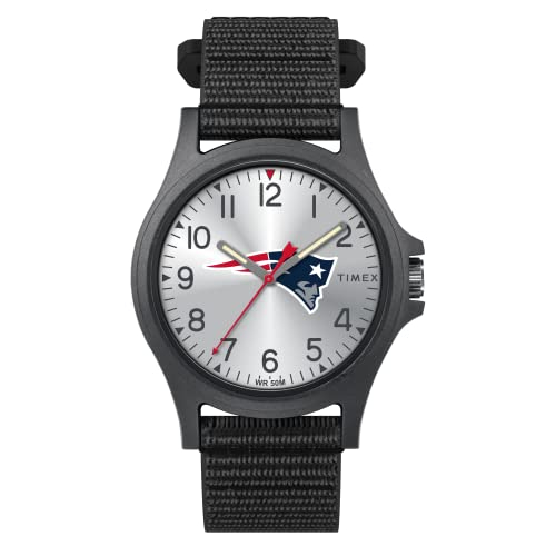 Foto 2 pulgar | Venta Internacional - Timex Men's Nfl Pride 40 Mm Reloj - Patriotas De Nueva Inglaterra Con Correa Negra De Fastwrap