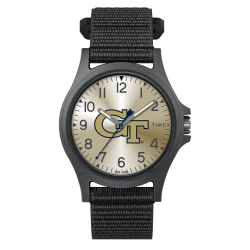 Venta Internacional - Timex Men's Collegiate Pride 40 Mm Reloj - Georgia Tech Yellow Jackets Con Correa De Fastwrap Negr