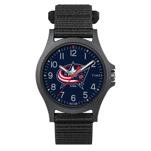 Foto 2 pulgar | Venta Internacional - Timex Men's Nhl Pride 40 Mm Watch - Columbus Blue Jackets Con Correa De Revisión Rápida Negra