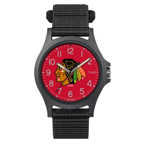 Foto 2 pulgar | Venta Internacional - Timex Men's Nhl Pride 40 Mm Reloj - Chicago Blackhawks Con Correa De Revisión Rápida Negra