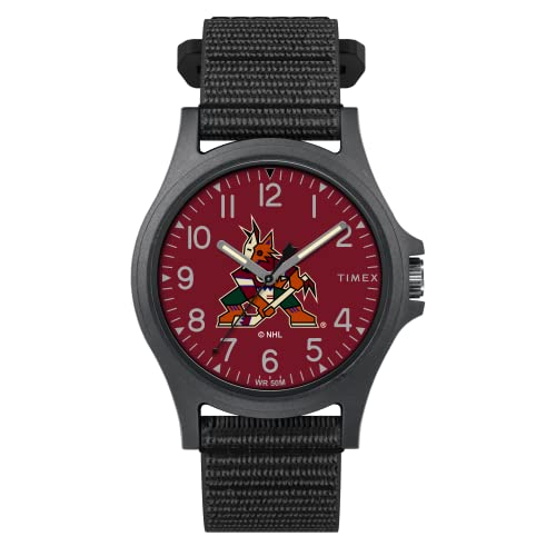 Venta Internacional - Timex Men's Nhl Pride 40 Mm Watch - Arizona Coyotes Con Correa De Revisión Rápida Negra