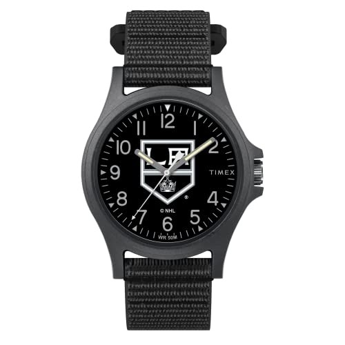 Venta Internacional - Timex Men's Nhl Pride 40 Mm Reloj - Los Angeles Kings Con Correa De Revisión Rápida Negra