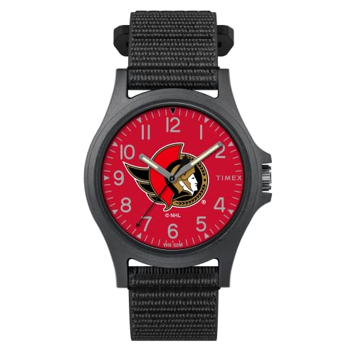 Venta Internacional - Timex Men's Nhl Pride 40 Mm Reloj - Senadores De Ottawa Con Correa De Revisión Rápida Negra